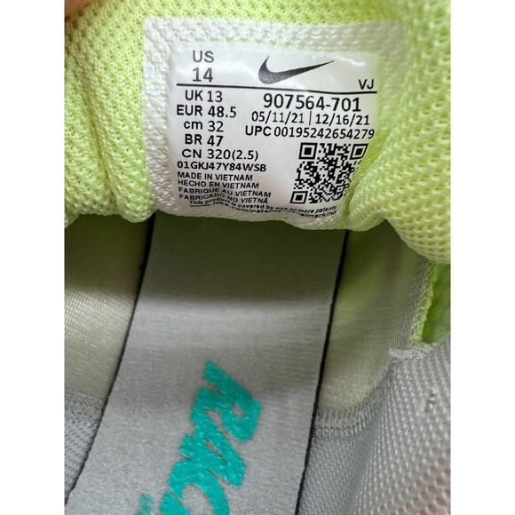 Nike Zoom Rival S 9 Track & Field Barley Volt 907564 701 Men Size 14 NEW. - Picture 3 of 12